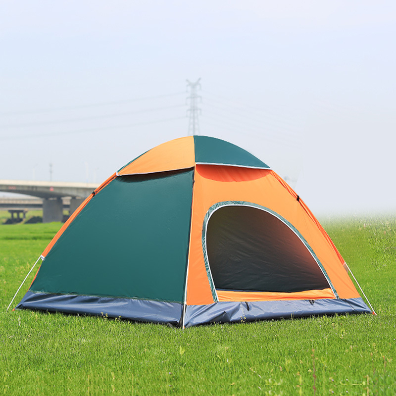 Cheap Goat Tents Quick Automatic Opening Tents Outdoor Camping Backpacking Tent for 3 4 Persons Camp Equipment for Family Picnic   
